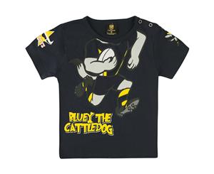 North Queensland Cowboys NRL Infant Mascot Bluey The Cattledog Tee T-Shirt Sz 1