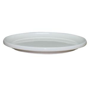 Northcote Pottery White 'Glazed Look' Round Saucer - 250mm