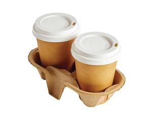 Pack of 360 Disposable Cup Carry Trays 2 Cup