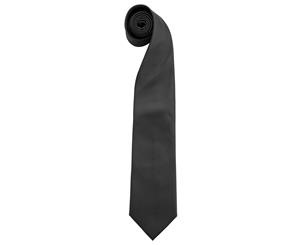 Premier Mens Fashion Colours Work Clip On Tie (Pack Of 2) (Black) - RW6938