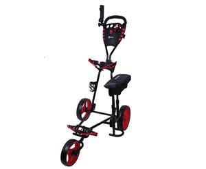 Ram Golf X-Pro Laser 3 Wheel Golf Pull Buggy / Cart / Trolley with Seat