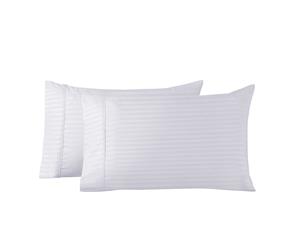 Royal Comfort Twin Pack Pillowcases Cooling Bamboo Blend Ultra Soft 51cm x 76cm - White