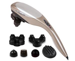 SOGA Hand Held Full Body Massager with 6 attachments Back Pain Therapy