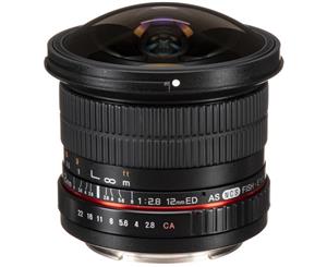 Samyang 12mm f/2.8 ED AS NCS Fisheye Lens for Nikon AE Mount - Black