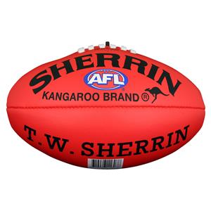 Sherrin Soft Touch Mini Australian Rules Ball Red 6in