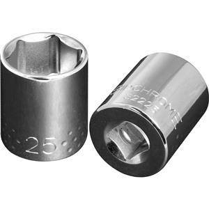 Sidchrome 25mm 1/2'' 6 Point Drive Socket