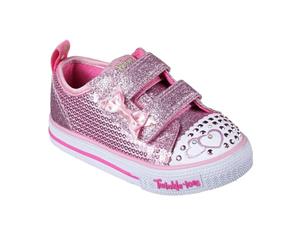 Skechers Kids Girls Twinkle Toes Itsy Bitsy Shoes Trainers Sneakers Infant - Pink