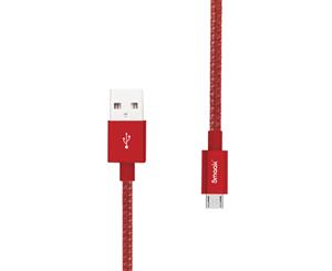 Smaak 2m Tourer Series Micro USB 2.0 To USB Cable - Red
