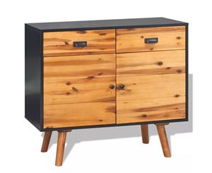 Solid Acacia Wood Sideboard 90x33.5x83cm Storage with Cabinet Drawer