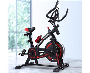 Spin Bike Exercise Bike Flywheel Fitness Commercial Home Workout Gym Machine Bonus Phone Holder Black
