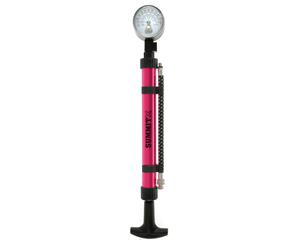 Summit Hand Pressure Air Pump/Inflator w/Gauge for Bike/Sport Ball/Soccer Pink