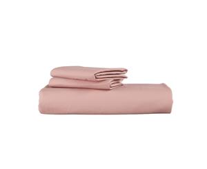 Supima Cotton Mellow Rose Duvet Cover Set in Mellow Rose in Queen