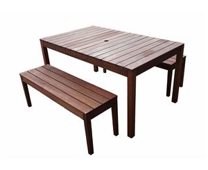 Supreme 3pc 1.5m Table & Bench Set