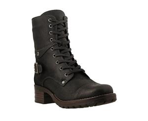 Taos Crave Oiled Black Leather Boots