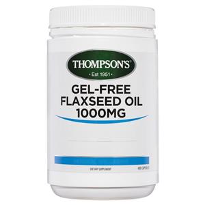 Thompson's Gel-Free Flaxseed Oil 1000mg 400 Capsules