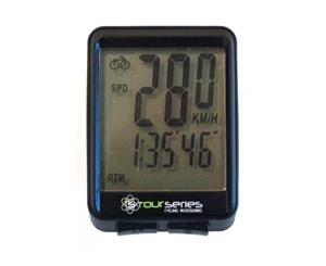 Tour Series - Bike/Cycling Computer - Cordless - 10 Function - 36 x 40mm Display