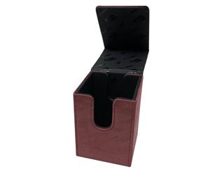 ULTRA PRO DECK BOX Suede Alcove Flip Deck Box Ruby