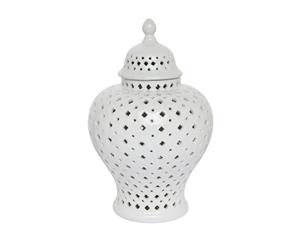 URBAN ECLECTICA Minx Temple Jar - Extra Small White