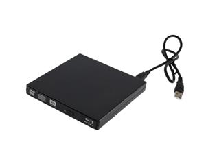 USB External Portable Blu-Ray Burner ReWriter Player Reader Drive for Win 10/8/7/XPMac OSLinus Laptop Desktop