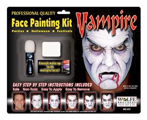 Vampire Makeup Kit Wolfe Bros Face Painting Costume Accessory