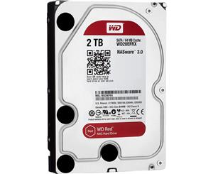 WD20EFRX 2TB 3.5" Internal NAS Hard Disk Drive - 5400 RPM SATA III 64MB (Red)