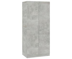 Wardrobe Concrete Grey Chipboard Garment Closet Storage Home Organiser