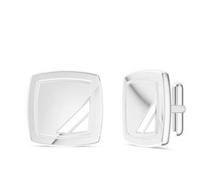 White On White Fashion Cuff Links For Men In Sterling Silver - Sterling Silver