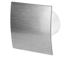 100mm Timer Extractor Fan Silver ABS Front Panel ESCUDO Wall Ceiling Ventilation