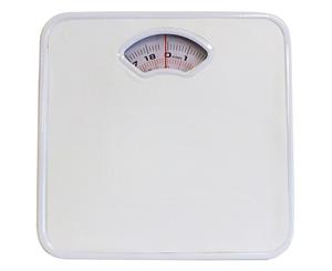 120kg Mechanical Bathroom Scales Weight Checker - White