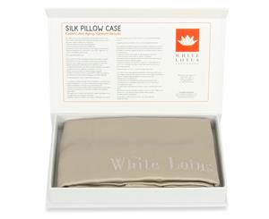 19 Momme Pure Silk Pillowcase - Reduces Wrinkles and Hair Loss - Pearl Grey
