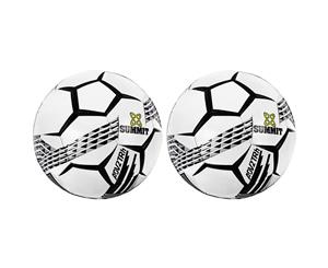 2PK Summit ADV2 Size 5 Trainer Soccer Ball/Football White Sport Indoor/Outdoor