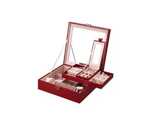 31MADISON Bordeuxe Red Quilted Jewellery Case