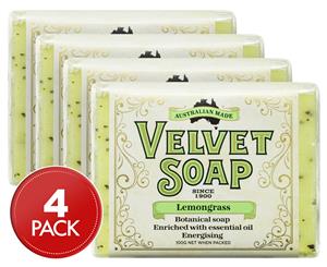 4 x Velvet Soap Lemongrass 100g