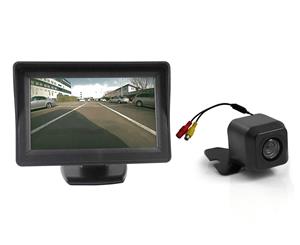 4.3" Monitor + 12v Reversing Camera Kit Car Caravan LCD Rearview IR Night Vision