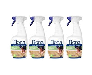 4PK Bona 1L Wood Floor Cleaner Spray Maintenance for Wooden/Timber Surface
