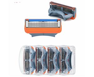 4pcs 5 Blades for Gillette Fusion Razor Shaving Shaver Trimmer Refills Cartridges