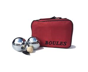 6 Boules in Red Carry Bag