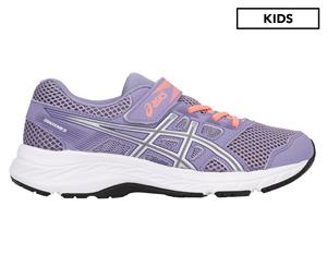 ASICS Pre-School Girls' Contend 5 Sports Shoes - Ash Rock/Silver