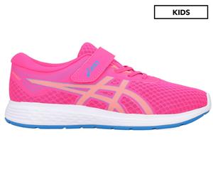 ASICS Pre-School Girls' Patriot 11 Running Sports Shoes - Pink Glo/Sun Coral