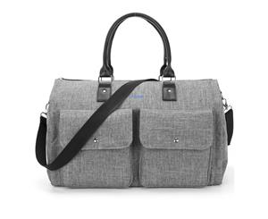 Amzbag Foldable Large Capacity Baby Diaper Bag-Grey