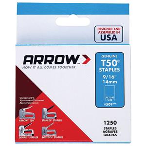 Arrow 14mm T50 Staples - 1250 Pack