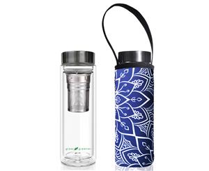 BBBYO Glass Is Greener Thermal Tea Flask & Carry Cover 500mL - Tokyo Print