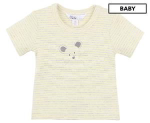 Bb by Minihaha Baby Mouse Tee / T-Shirt / Tshirt - Lemon Stripe