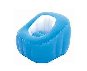 Bestway Cube Inflatable Air Chair Ottoman Indoor Outdoor Blue