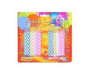 Birthday Party Candle Pack of 24 Candles Assorted Colours
