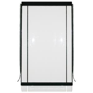 Bistro Blinds 0.75mm PVC Outdoor Blind - 1800mm x 2400mm Clear / Black