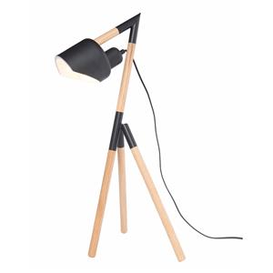 Brilliant Lighting 660mm Natural Timber With Black Metal Highlights Kyoto Table Lamp