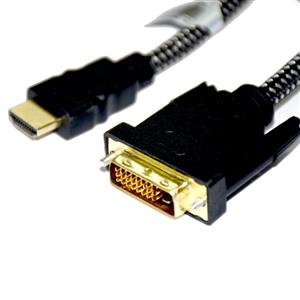 Cablelist CL-DVIHD2M4K 2 Meter M-M DVI-HDMI2.0 Dual Link Copper Cable (4K support)