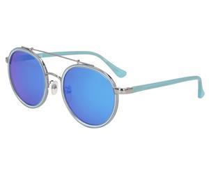 Calvin Klein Large Round Sunglasses - Aqua/Blue