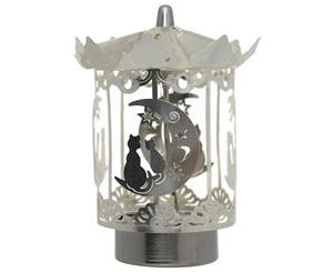 Cat and Moon Carousel Tealight Candle